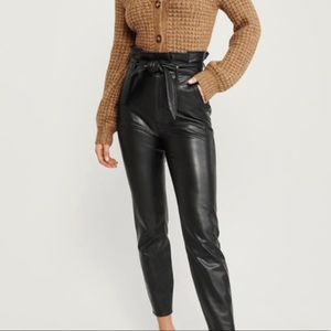 Abercrombie faux leather pants